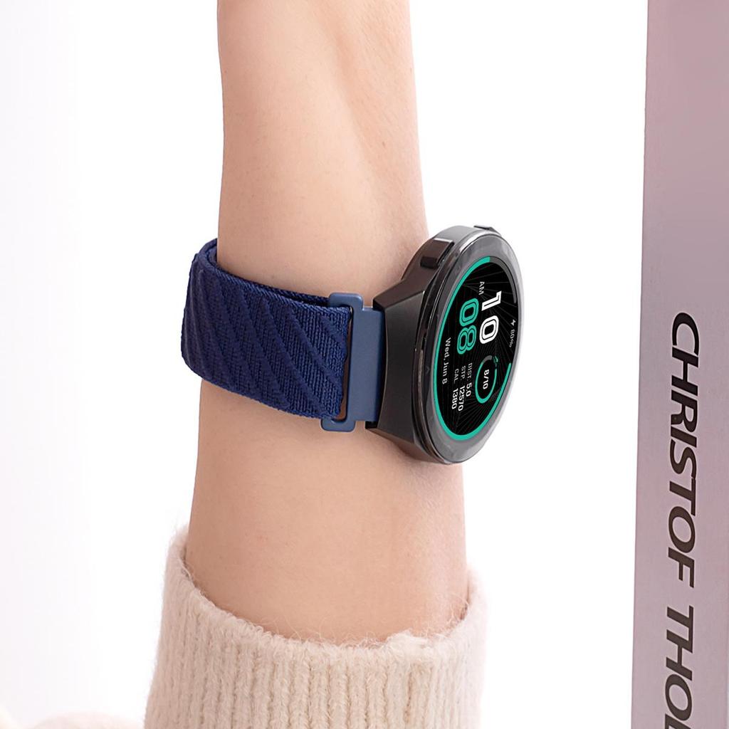 22mm Watch Band For Huawei Watch GT 5 Pro 46mm/GT 5 46mm/GT 4 46mm/Watch 4/Samsung Galaxy Watch3 Nylon Loop Strap