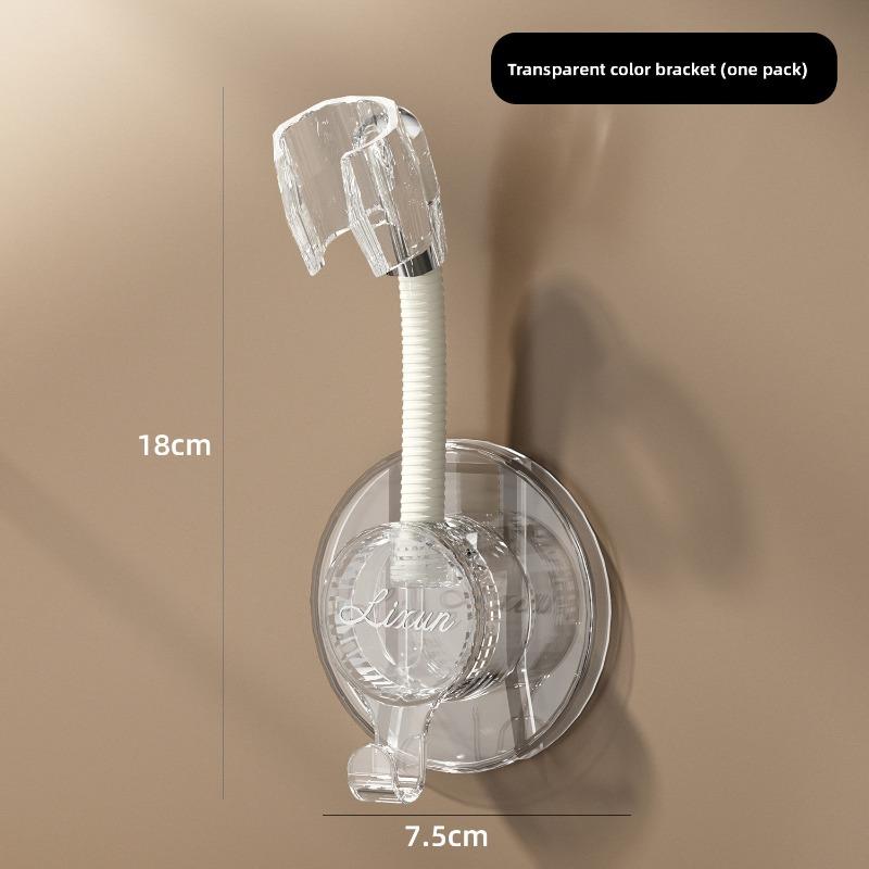 

Drainless Hole-Free Shower Arm for Bathroom Shower Head Fixing Tool - Multi-directional Adjustable Shower Head Base Bracket прозорий