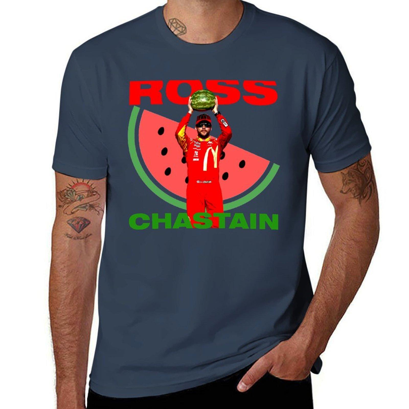 Ross Chastain Watermelon TShirt cotton tshirt 100 man graphic t shirt TShirt S