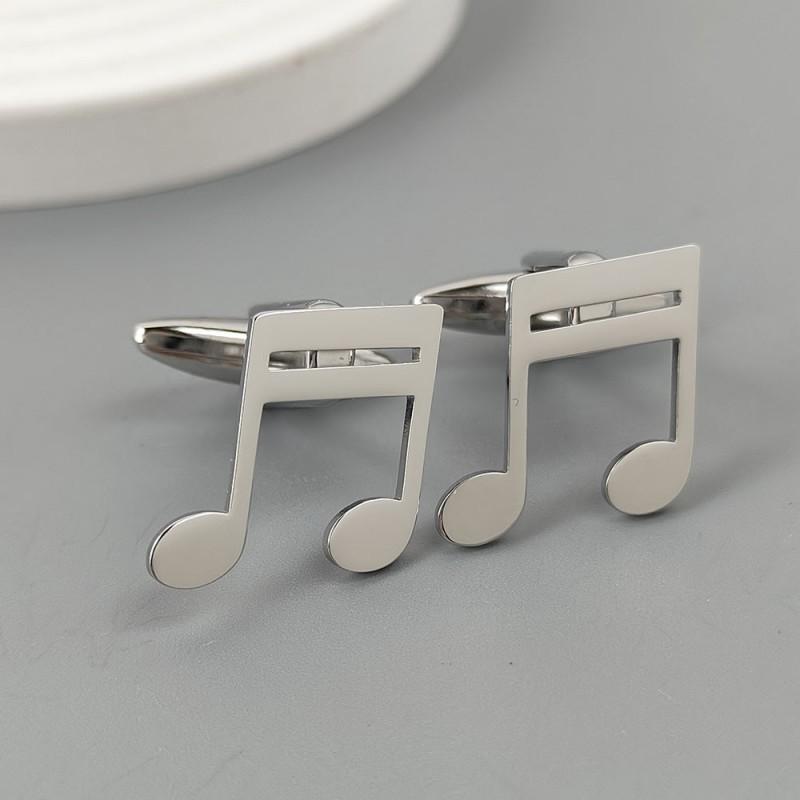 Music Symbols Brooches Cufflinks Creative Design Sense High-end Light Luxury Suit Coat Accessories