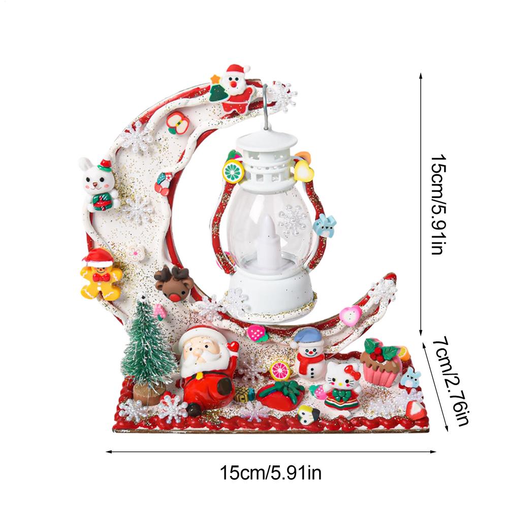 

Santa Claus Night Light Christmas Cute Night Light For Kids Cream Glue Christmas Lights With Exquisite Christmas Themed білий