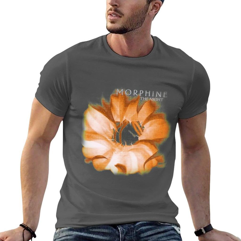 Vintage Morphine 90x27s Rock Band The Night Album Cover Essential Tshirt Big Size Simple Tshirt
