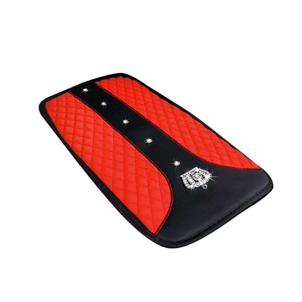 

Artificial Leather Car Armrest Pad Soft Console Box Mat New Arm Rest Cover хакі