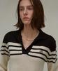 Nigaennikol Classic Open Collar Knit_Black