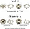 Five Claw Buckle Clamp Set, Baby'S Clothes And Shoes Invisible Color Metal Buckle, Shoe Bag Belt Hole Snap Button Plier Tool