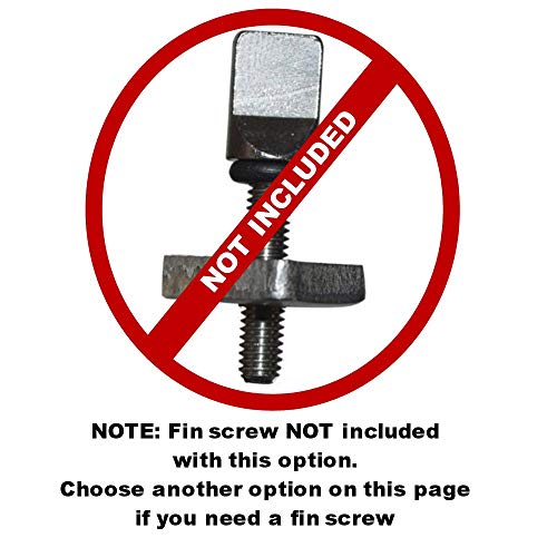 3" Center Fin (Soft Flex) Safety Flex Soft Fin for Longboard, SUP, AirSUP, River Rafting (Black (Screwless))