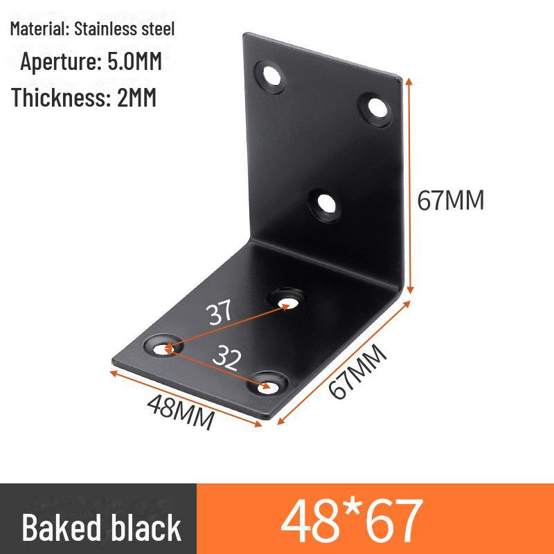 L-förmiger Regalträger aus Edelstahl, 90-Grad-Rechtwinkelverbinder