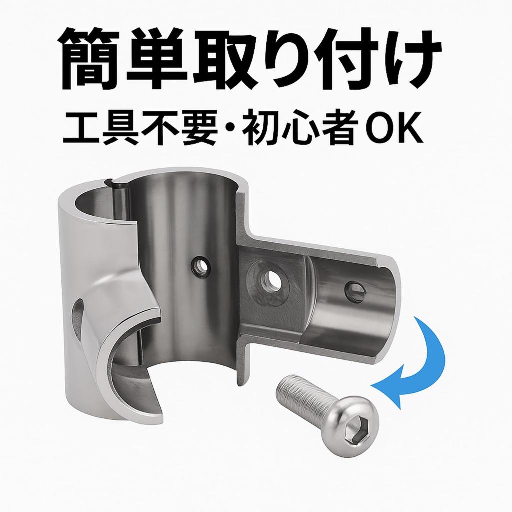 Rubonarie Stainless Steel Joint Pipe Fork for Awnings and Tents, 2 Pieces (Silver, 22mm)