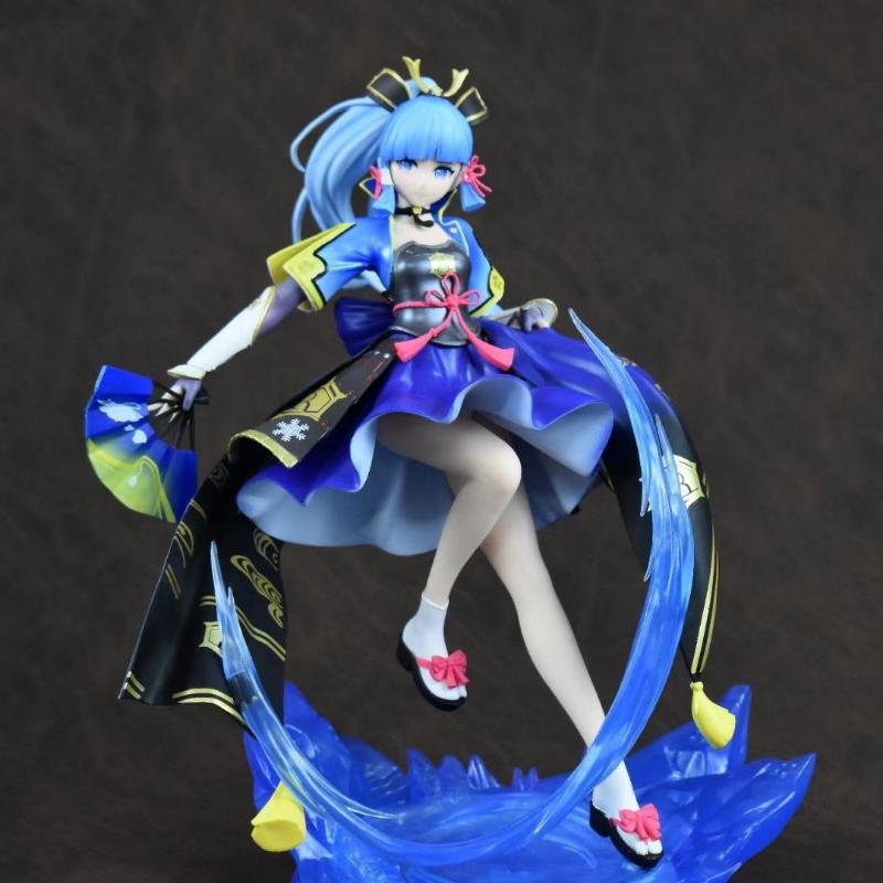 27см Аниме Геншин Импакт Камисато Аяка Фигурка Модель Кукла Игрушки Подарок