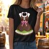 Women's Casual Pullover T Shirt Short Sleeve Round Neck Tee Top Oktoberfest Print Graphic Shirt