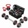 ART&LIVING Cast Iron Adjustable Dumbbell & Barbell Set