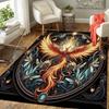 1pc Ancient Mysterious Phoenix Print, Design Indoor Area Rug - Soft, Anti-Slip, and Durable Gaming Room Decor for Bedroom