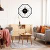 Morden Metal & Wooden Wall Clock for Living Room Bedroom Office Kitchen Stylish Wall Clock for Home and Hall Designer Big Size Modern