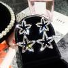 Ultra-gleaming Full-diamond Five-pointed Star Earrings - Luxurious Style Stud Earrings with Exquisite Design, Unique Ear Jewelry for Women.