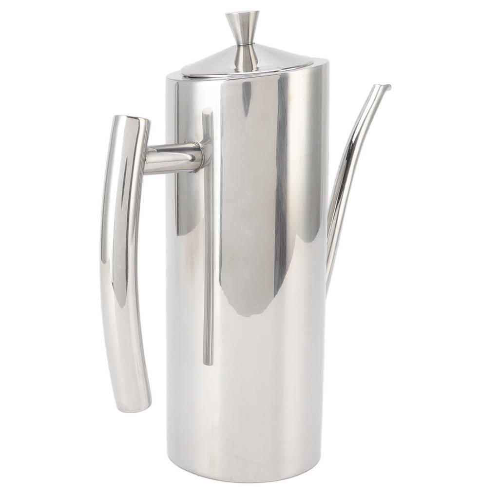 Oil Dispenser Bottle Stainless Steel Mirror Appearance Curved Handles Ergonomic Grip Drip Free Oil