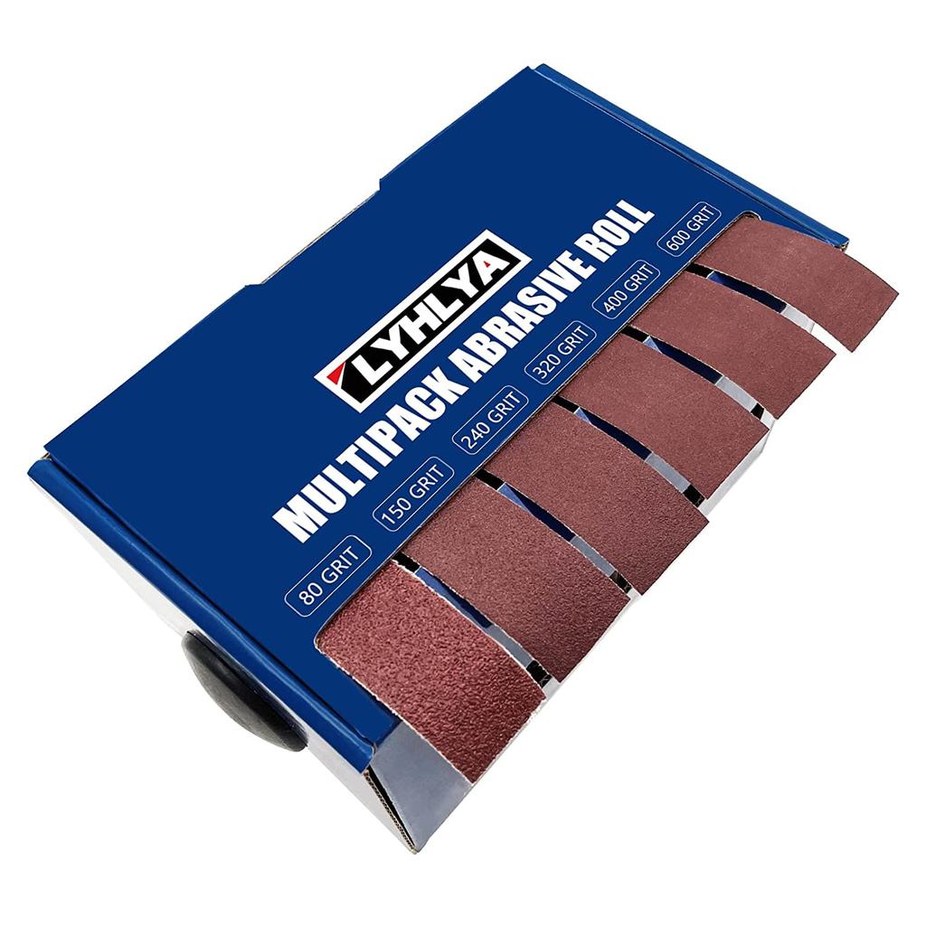Sandpaper Sand Paper Abrasive Paper with Dispenser Emery Cloth Roll for Wood Furniture Finishing Metal Sanding Polishing 80/150/240/320/400/600