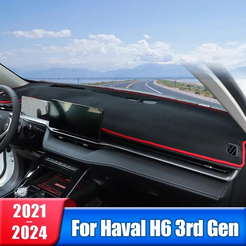 Car Dashboard Cover Pad For Haval H6 3rd Gen 2024 trument Desk Sun Shade Mat Dash Non-slip Carpets Accessories