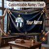 Custom Name Flannel Throw Blanket FC Zürich Pattern Warm Home Decoration