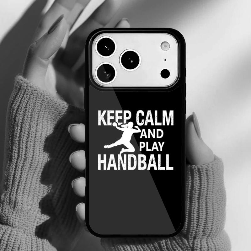 Eat sleep play Handball quotes Phone Case for iPhone 17 16 15 14 13 Pro Max Back Cover for 12 11 Pro Coque