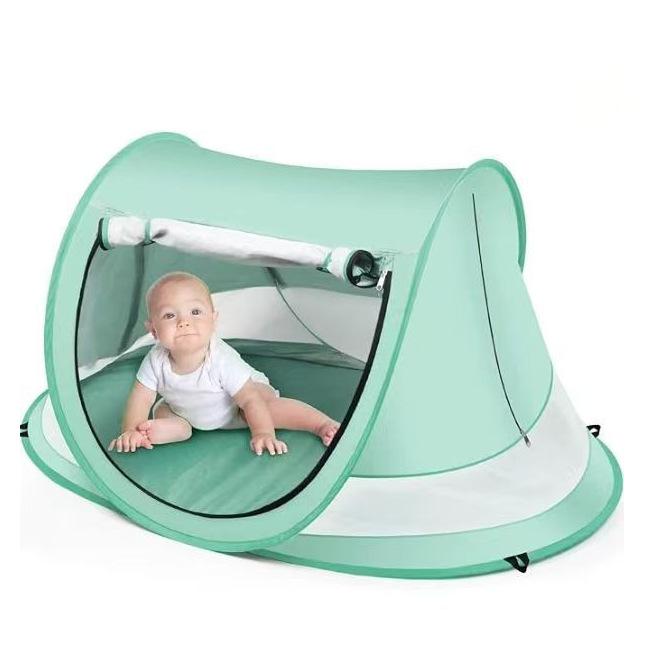 Foldable UV50+ Baby Mosquito Net Tent for Camping, Beach, or Grassland - Quick-Open and Portable Children's Shelter