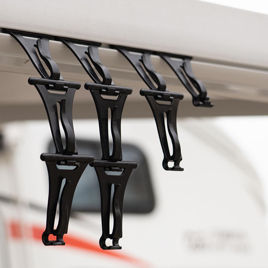 10Pcs RV Awning Hook Outdoor Light Holder Motor Caravan Simple Structure Clothes Hanger