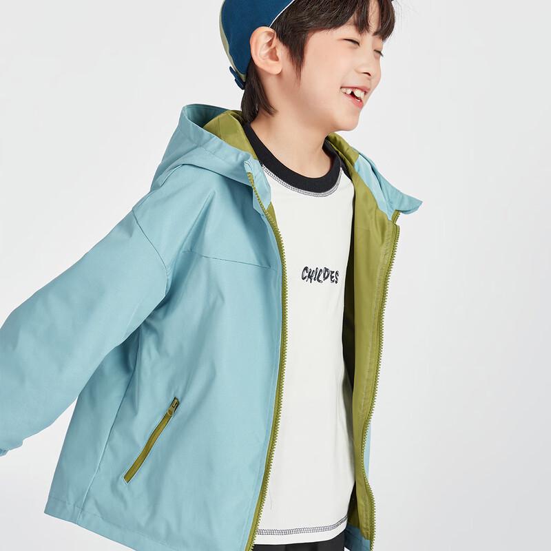 Boys' Water-Repellent Hooded Softshell Jacket