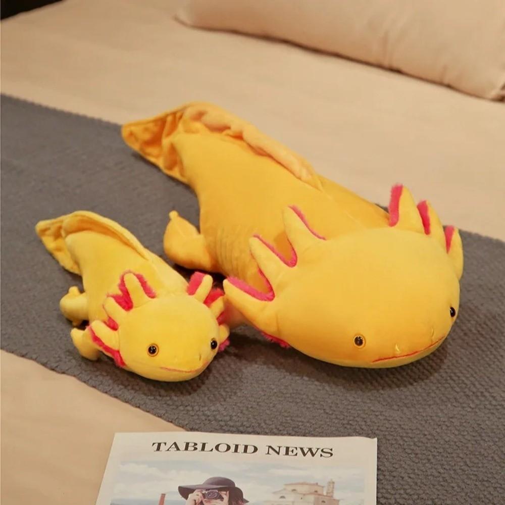 23/45cm Nuevo Peluche de Tritón Salamandra Muñeca Axolotl Linda Almohadas Suaves Rellenas Multicolor Vibrante Colgante Llavero Cojín para Habitación Sofá Regalo