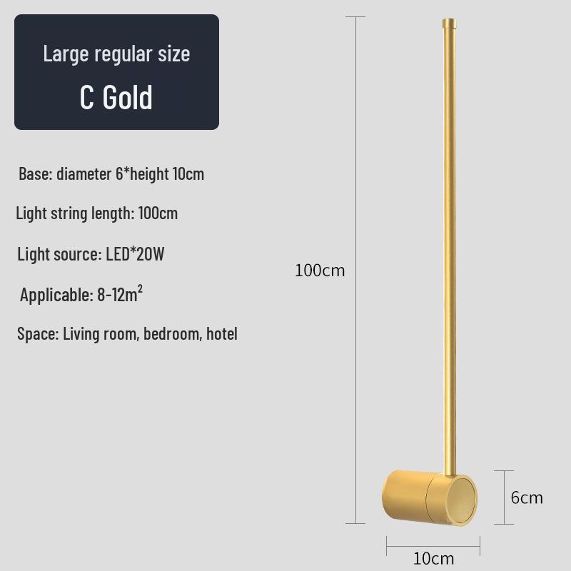 Creative Minimalist LED Wall Light for Hallway, Bedroom, Living Room, Study, and Staircase
