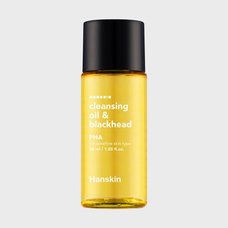 Hanskin Cleansing Oil & Blackhead 300ml (10 cleansing pads + sponge included)