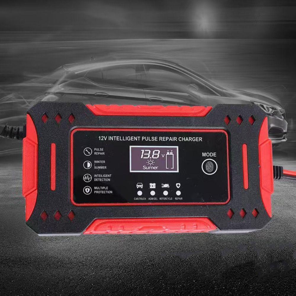 6A Output Motorcycle Battery Charging Unit Pulse Repair Battery Charger 12V  Battery Repair