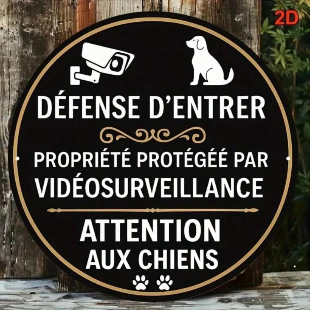 Metal Dog Camera Sign Outdoor Indoor Decor