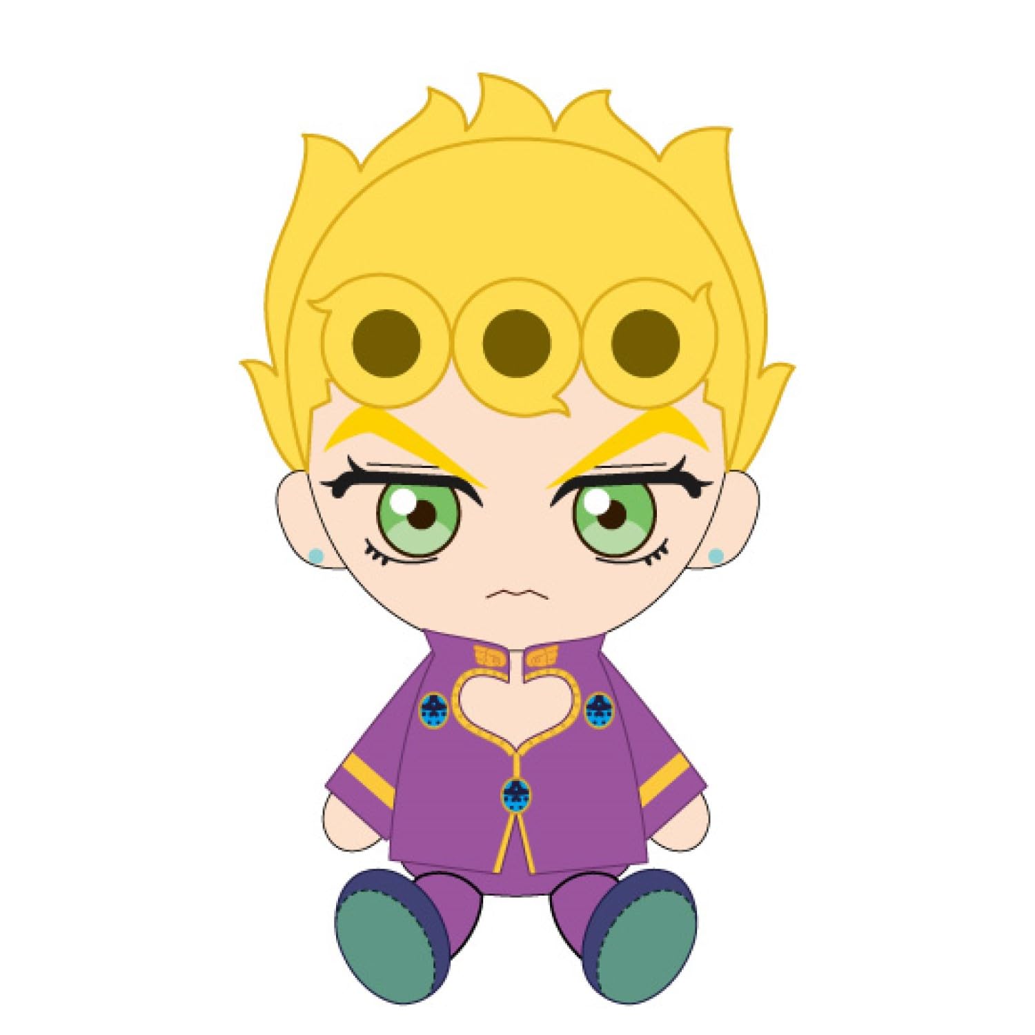 

JoJo s Bizarre Adventure Golden Wind Джиорно Джованна Чиби Плюшевая игрушка