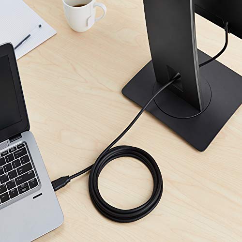 Basic DisplayPort To DisplayPort Cable 3.0m Compatible with Game Consoles Black