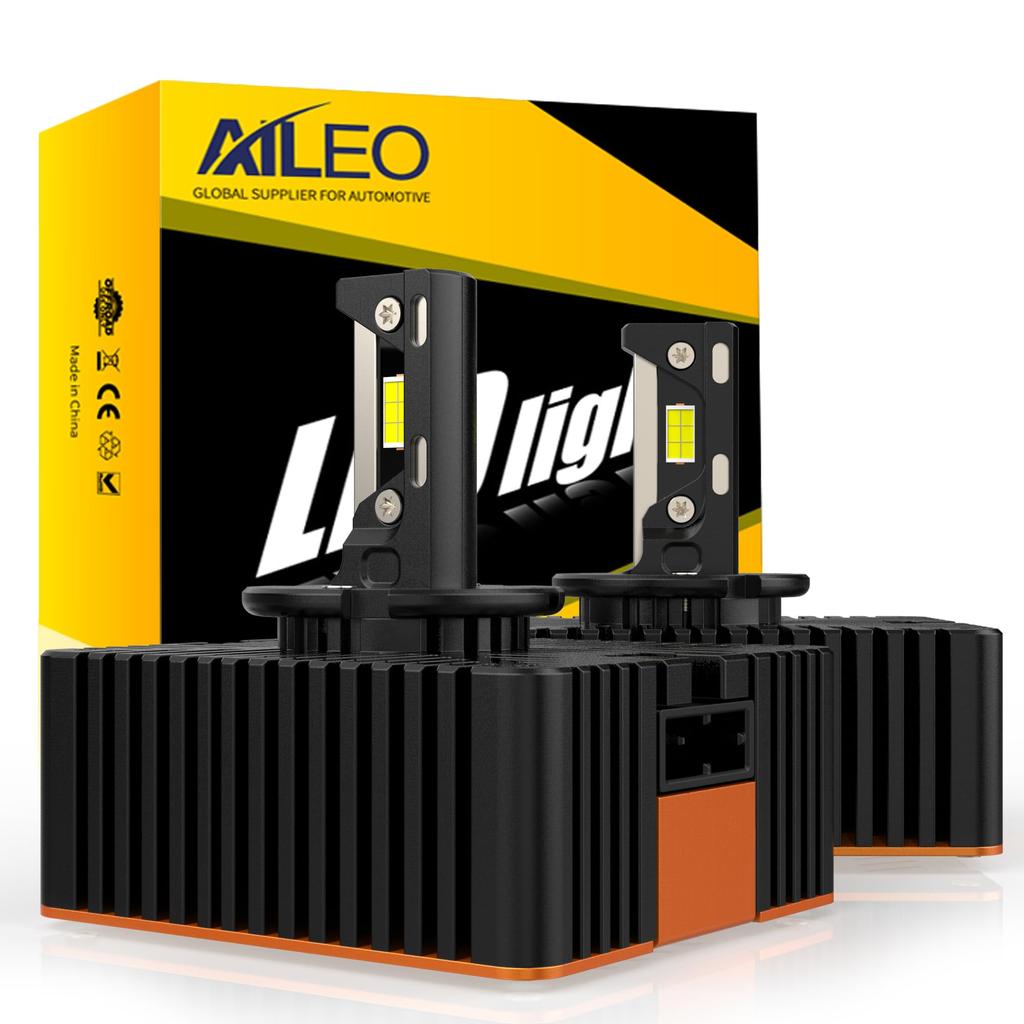 AILEO V Pair D5S LED Car Bulb, High Brightness, 20,000 LM/Pair Brightness, 55W High