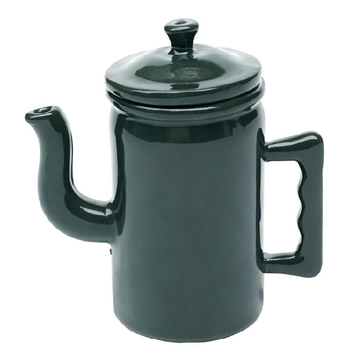 1/12 Scale Dollhouses Metal Coffee Maker Hinged Top Retro Miniature Kitchenware Metal Decorative Prop