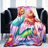 1PC Custom Name Mermaid Adventure Nemo outdooor Flannel blankets Patterns Throw Blanket All-Season Soft Gift for Couch, Bed, Camping gifts