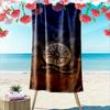 Compass Design Beach Towel Beach Towel Quick-drying for Travel Outdoor Sports Jogging Beach and Swimming