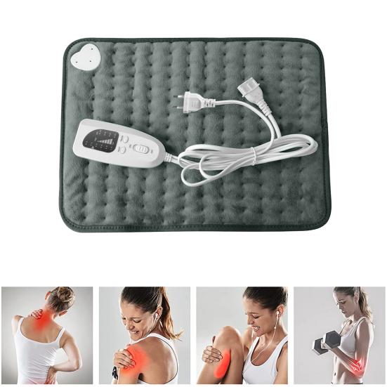 Electric Heating Pad with 6 Temperature Settings 4 Timer Modes Fast Heating Overheating Protection Auto Shut Off Heat Therapy Pad