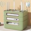 Nordic Stackable Desk Organizer Aesthetic Tv Wire And Cable Cover Storage Organizer Wifi Router Hidden Office Desk Accessories