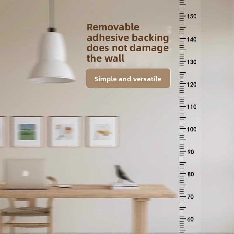 A 2-meter-long, Waterproof, Removable, Non-damaging, Transparent Height Measurement Sticker for Children's Custom-made High Walls