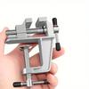 1pc Multifunctional Aluminum Alloy Vise | Adjustable Desktop Clamp for Jewelry, Electronics, Hand Tools, Handheld Work Clamp, Metal Clamp