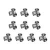 Set of 10 Stainless Steel Pipe Clamps Handrail T Joint Accessories Heavy Duty Stainless Steel T Fittings for Tubing