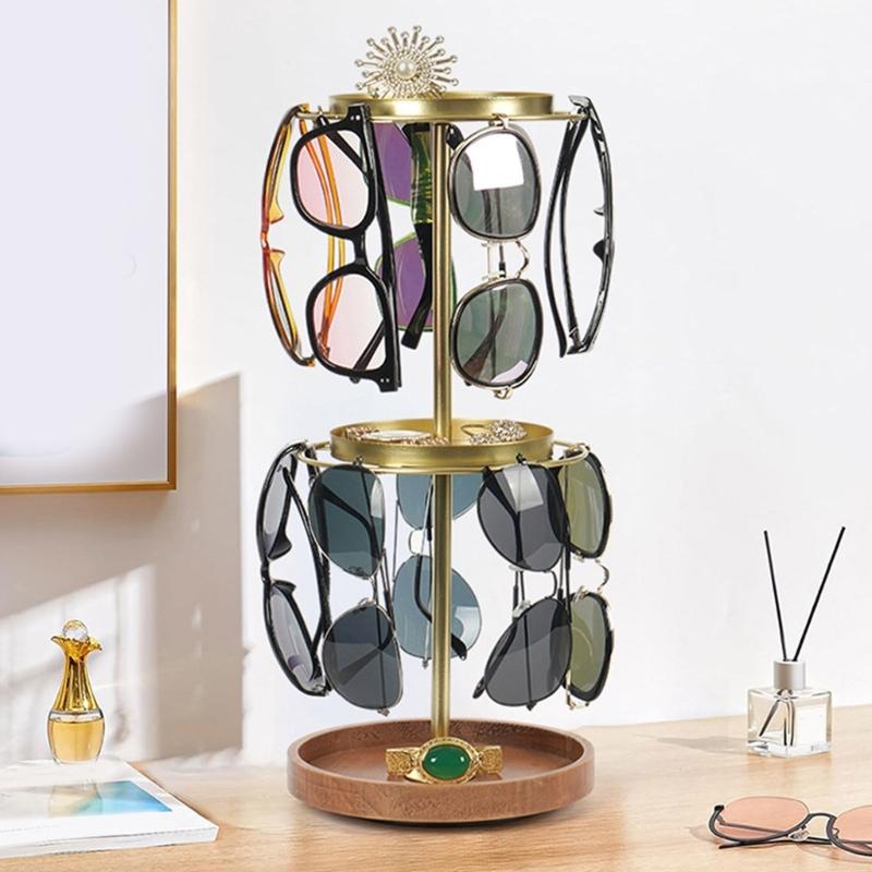 360 Grad drehbarer Sonnenbrillen-Organizer Aufbewahrungsständer Perfekt zur Präsentation von Brillen und Accessoires in jedem Raum