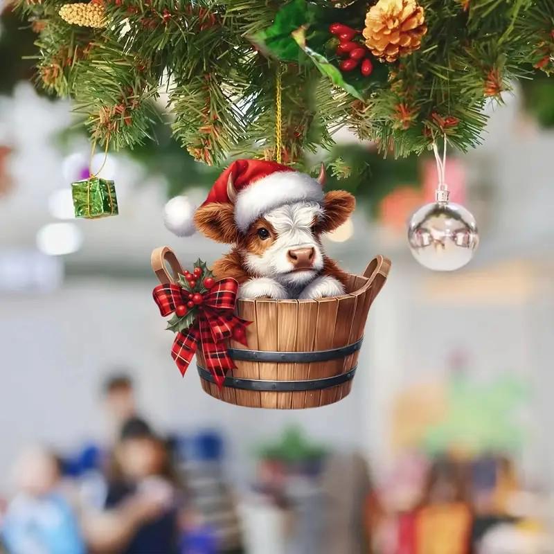 

Акриловое Рождественское украшение на машину в виде теленка Standard