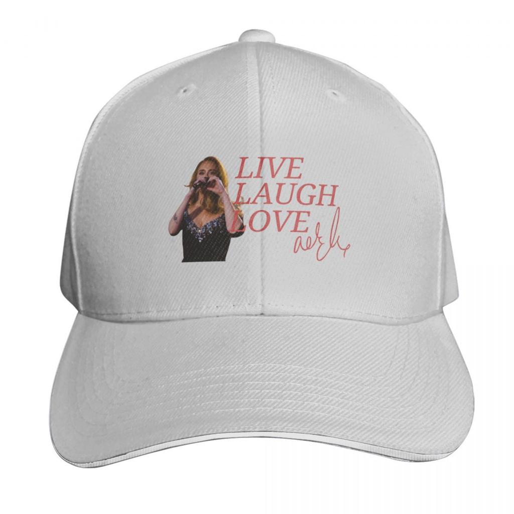 Live Laugh Love Adele Baseball Cap Hat Unisex golf hat genuine Wild Ball Hat black Womens Hats For The Sun Unisexs