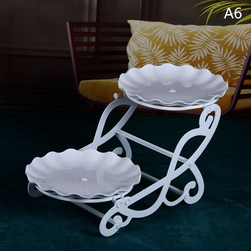 1Pc Nordic Dessert Rack Plastic Material Party Dessert Table Decoration Food Fruit Plate White Birthday Party Cake Stand