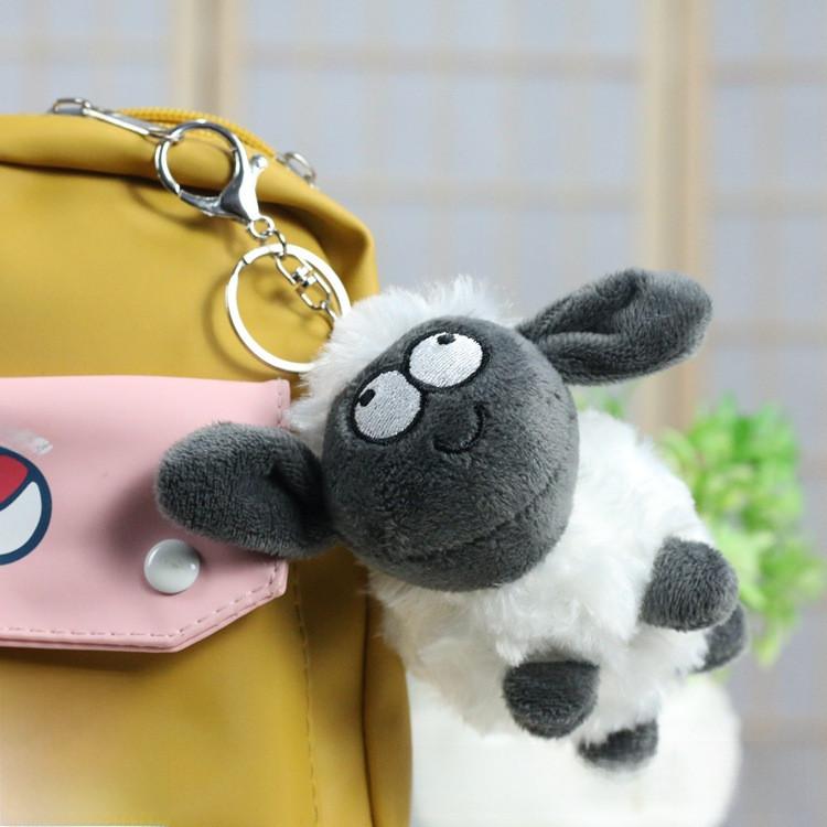 Charming Little Sheep Plush Toy Cozy Keychain Fluffy Lamb Doll For Bag Accessories