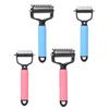 Pet Grooming Rake, Double Sided Cat Undercoat Rake Dematting Comb, Gentle Detangling Tool, Deshedding Brush for Dogs Cats Medium Long Coats
