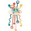 Baby Toys Montessori Silicone Toy Travel Pull String Toy Developing Fine Motor Skill Multi-Sensory Activity Toy Gift