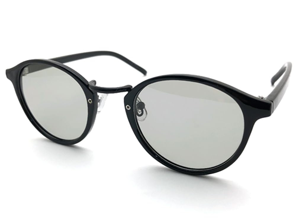 [SPEED ADDICT] POLARIZED BOSTON SUNGLASS (Polarized Boston Sunglasses) BLACK × Polarized LIGHT SMOKE